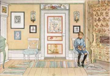 in the corner 1894 Carl Larsson Oil Paintings